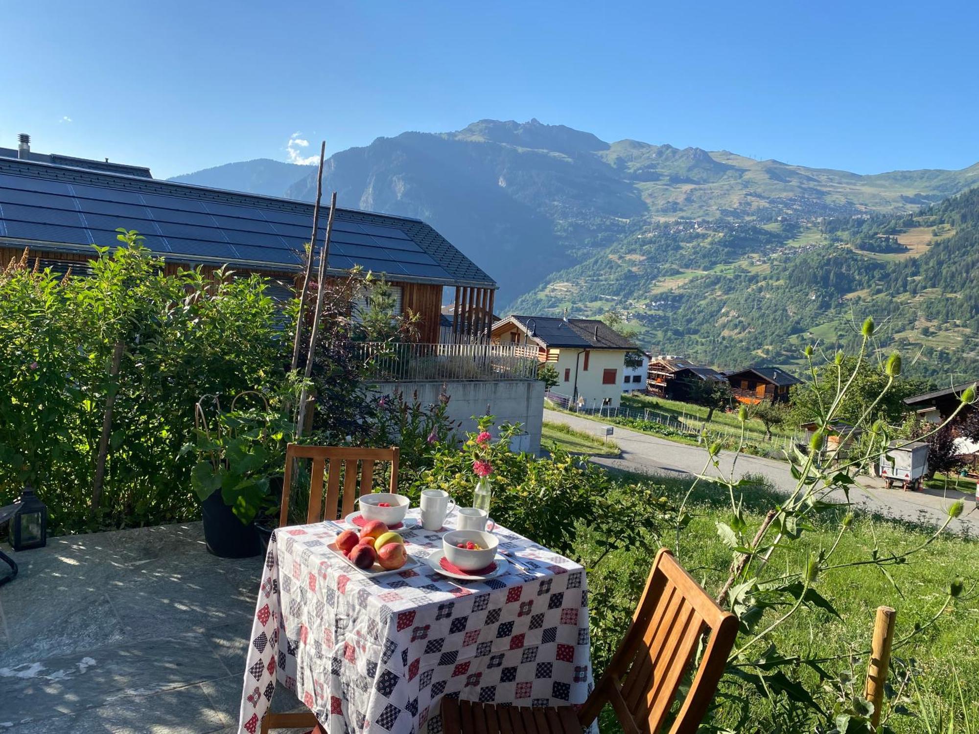 Apartamento Aux Grands-Vergers Bruson Exterior foto